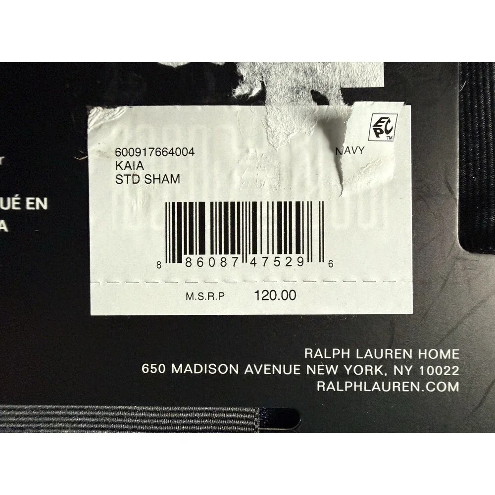 Ralph Lauren Kaia Matelassé Standard Pillow Sham Shams 20X 26